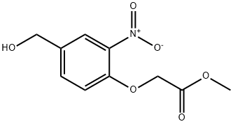 2-[4-(HYDROXYMETHYL)-2-NITROPHENOXY]ACETIC ACID METHYL ESTER Structural