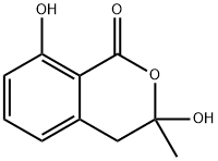 1H-2-Benzopyran-1-one, 3,4-dihydro-3,8-dihydroxy-3-methyl- Structural