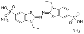 Diammonium 2,2'-azino-bis(3-ethylbenzothiazoline-6-sulfonate) Structural