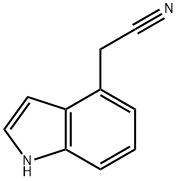 1H-Indole-4-acetonitrile Structural