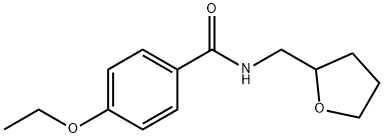 4-ethoxy-N-(tetrahydro-2-furanylmethyl)benzamide Structural