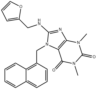 8-[(2-furylmethyl)amino]-1,3-dimethyl-7-(1-naphthylmethyl)-3,7-dihydro-1H-purine-2,6-dione