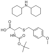 BOC-S-(4-METHOXYBENZYL)-L-CYSTEINE DICYCLOHEXYLAMINE SALT Structural