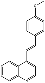 Quinoline, 4-[2-(4-methoxyphenyl)ethenyl]-, (E)- Structural