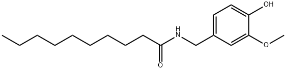 N-VANILLYLDECANAMIDE Structural