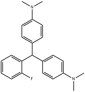 BIS(4-N,N-DIMETHYLAMINO-PHENYL)-(2-FLUOROPHENYL)-METHANE Structural