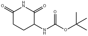 3-BOC-AMINO-2,6-DIOXOPIPERIDINE Structural