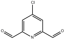 4-Chloropyridine-2,6-dicarboxaldehyde Structural