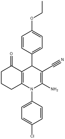 2-amino-1-(4-chlorophenyl)-4-(4-ethoxyphenyl)-5-oxo-1,4,5,6,7,8-hexahydro-3-quinolinecarbonitrile