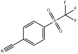 4-(TRIFLUOROMETHYLSULFONYL)BENZONITRILE Structural