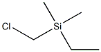 (Chloromethyl)dimethylethylsilane Structural