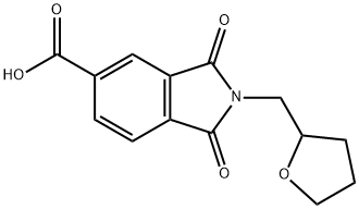 1,3-DIOXO-2-(TETRAHYDRO-FURAN-2-YLMETHYL)-2,3-DIHYDRO-1H-ISOINDOLE-5-CARBOXYLIC ACID Structural