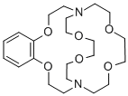 5,6-BENZO-4,7,13,16,21,24-HEXAOXA-1,10-DIAZABICYCLO[8.8.8]HEXACOS-5-ENE Structural