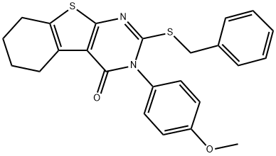 2-(benzylsulfanyl)-3-(4-methoxyphenyl)-5,6,7,8-tetrahydro[1]benzothieno[2,3-d]pyrimidin-4(3H)-one