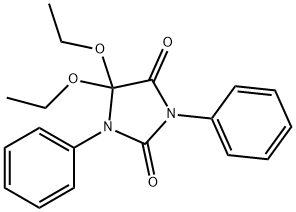 5,5-DIETHOXY-1,3-DIPHENYL-2,4-IMIDAZOLIDINEDIONE Structural