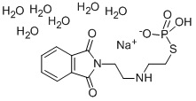 Ethanethiol, 2-(2-phthalimidoethylamino)-, monosodium phosphate (ester ), hexahydrate Structural