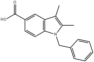 1-BENZYL-2,3-DIMETHYL-1H-INDOLE-5-CARBOXYLIC ACID Structural