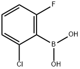 2-CHLORO-6-FLUOROPHENYLBORONIC ACID Structural