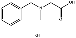Glycine, N-methyl-N-(phenylmethyl)-, potassium salt Structural