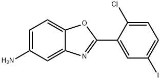 2-(2-CHLORO-5-IODOPHENYL)-1,3-BENZOXAZOL-5-AMINE Structural