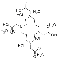 1,4,8,11-TETRAAZACYCLOTETRADECANE-1,4,8,11-TETRAACETIC ACID TETRAHYDROCHLORIDE HYDRATE Structural