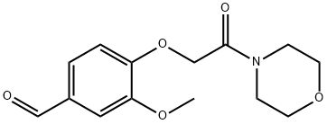 3-METHOXY-4-(2-MORPHOLIN-4-YL-2-OXO-ETHOXY)-BENZALDEHYDE Structural