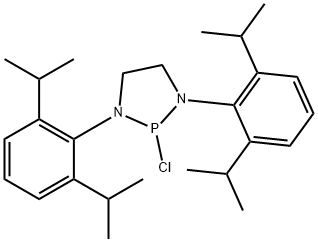 2-Chloro-1,3-bis(2,6-diisopropylphenyl)-1,3,2-diazaphospholidine Structural