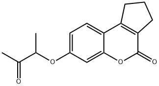 7-(1-METHYL-2-OXO-PROPOXY)-2,3-DIHYDRO-1H-CYCLOPENTA[C]CHROMEN-4-ONE Structural