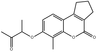 6-METHYL-7-(1-METHYL-2-OXO-PROPOXY)-2,3-DIHYDRO-1H-CYCLOPENTA[C]CHROMEN-4-ONE Structural