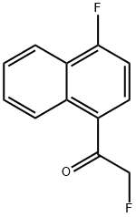 Ethanone, 2-fluoro-1-(4-fluoro-1-naphthalenyl)- (9CI) Structural