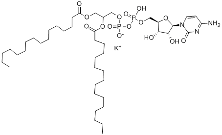 1,2-DIHEXADECANOYL-SN-GLYCERO-3-DIPHOSPHOCYTIDINE POTASSIUM SALT Structural