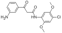 3-(m-aminophenyl)-N-(4-chloro-2,5-dimethoxyphenyl)-3-oxopropionamide Structural