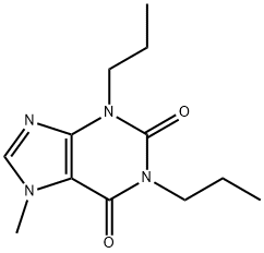 1,3-Dipropyl-7-methylxanthine Structural