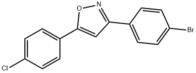 Isoxazole, 3-(4-broMophenyl)-5-(4-chlorophenyl)- Structural