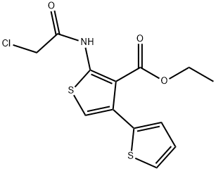 3-THIOPHENECARBOXYLIC ACID, 2-[(2-CHLOROACETYL)AMINO]-(2-THIENYL)-, ETHYL ESTER