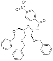 2,3,5-TRI-O-BENZYL-1-O-(4-NITROBENZOYL)-D-ALPHA-ARABINOFURANOSE Structural