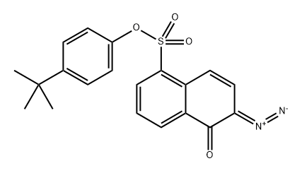 4-(tert-butyl)phenyl 6-diazo-5,6-dihydro-5-oxonaphthalene-1-sulphonate Structural