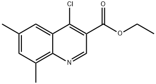 ETHYL 4-CHLORO-6,8-DIMETHYLQUINOLINE-3-CARBOXYLATE Structural