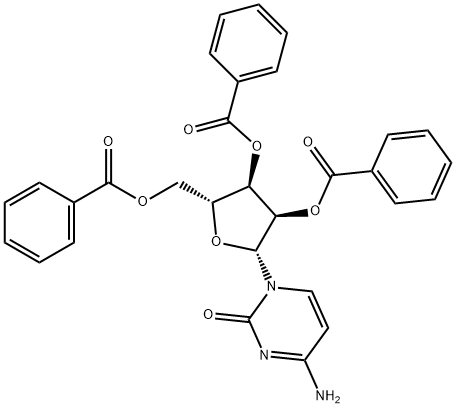 2'-O,3'-O,5'-O-Tribenzoylcytidine Structural