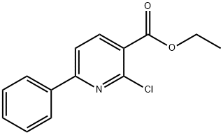 Ethyl 2-chloro-6-phenylnicotinate Structural