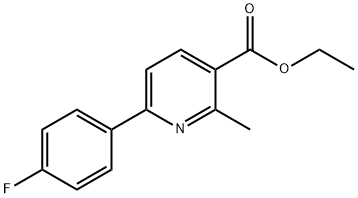 ETHYL 6-(4-FLUOROPHENYL)-2-METHYLPYRIDINE-3-CARBOXYLATE Structural