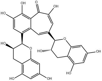 1-[(2S,3S)-3,4-Dihydro-3,5,7-trihydroxy-2H-1-benzopyran-2-yl]-8-[(2R,3S)-3,4-dihydro-3,5,7-trihydroxy-2H-1-benzopyran-2-yl]-3,4,6-trihydroxy-5H-benzocyclohepten-5-one