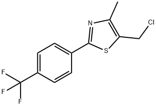 Thiazole,5-(chloromethyl)-4-methyl-2-[4-(trifluoromethyl)phenyl]-