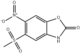 5-METHANESULFONYL-6-NITRO-3H-BENZOOXAZOL-2-ONE Structural