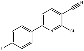 2-CHLORO-6-(4-FLUOROPHENYL)NICOTINONITRILE Structural