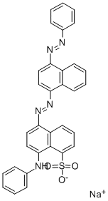 sodium 8-anilino-5-[[4-(phenylazo)-1-naphthyl]azo]naphthalene-1-sulphonate    