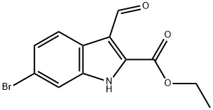 1H-INDOLE-2-CARBOXYLIC ACID,6-BROMO-3-FORMYL-,ETHYL ESTER