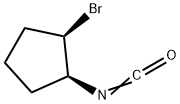 Cyclopentane, 1-bromo-2-isocyanato-, cis- (9CI) Structural