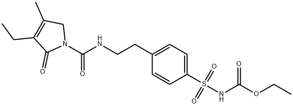 [[4-[2-[[(3-Ethyl-2,5-dihydro-4-methyl-2-oxo-1H-pyrrol-1-yl)carbonyl]amino]ethyl]phenyl]sulfonyl]-carbamic acid ethyl ester