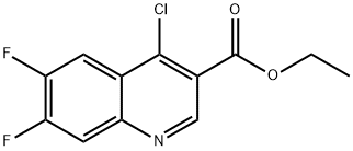 ethyl 4-chloro-6,7-difluoroquinoline-3-carboxylate Structural